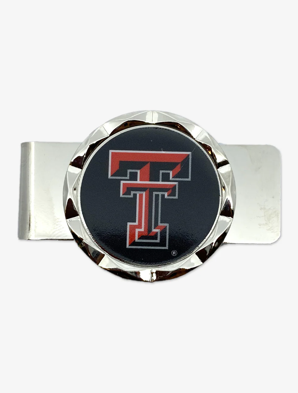 Texas Tech "Diamond Cut" Metal Money Clip
