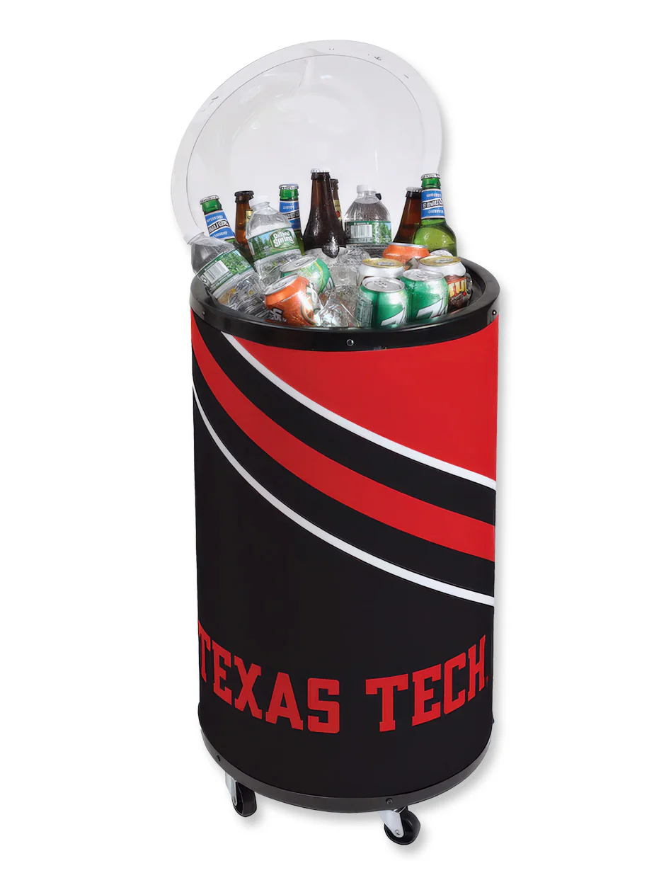 Texas Tech Double T 69 Qt Rolling Cooler - Image 2