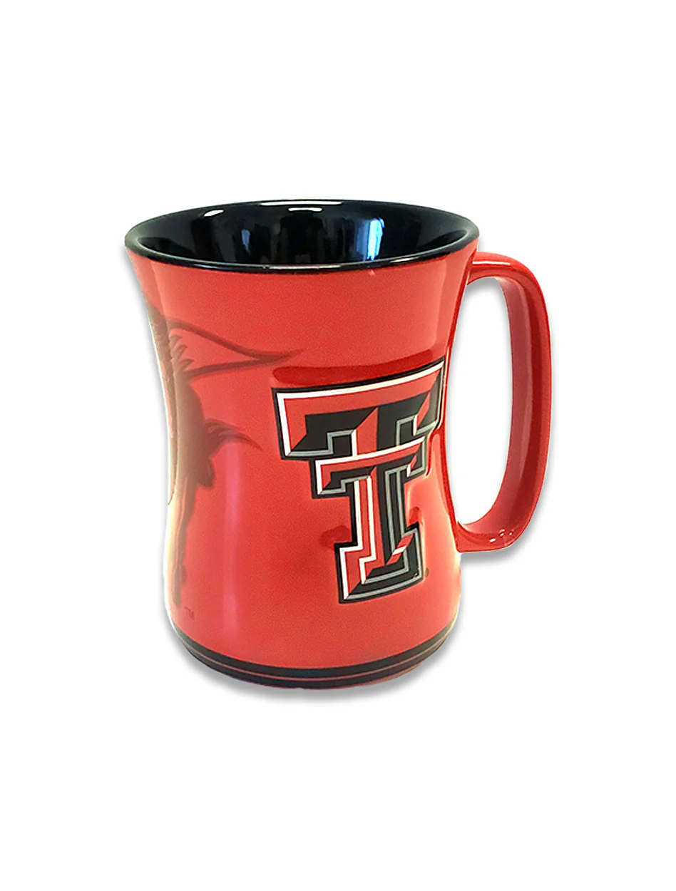 Texas Tech Double T and Masked Rider "Sculptured Mug"