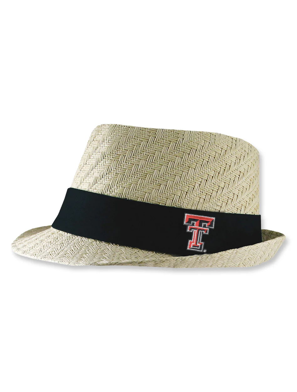 Texas Tech Double T "Atlanta" Fedora Straw Hat
