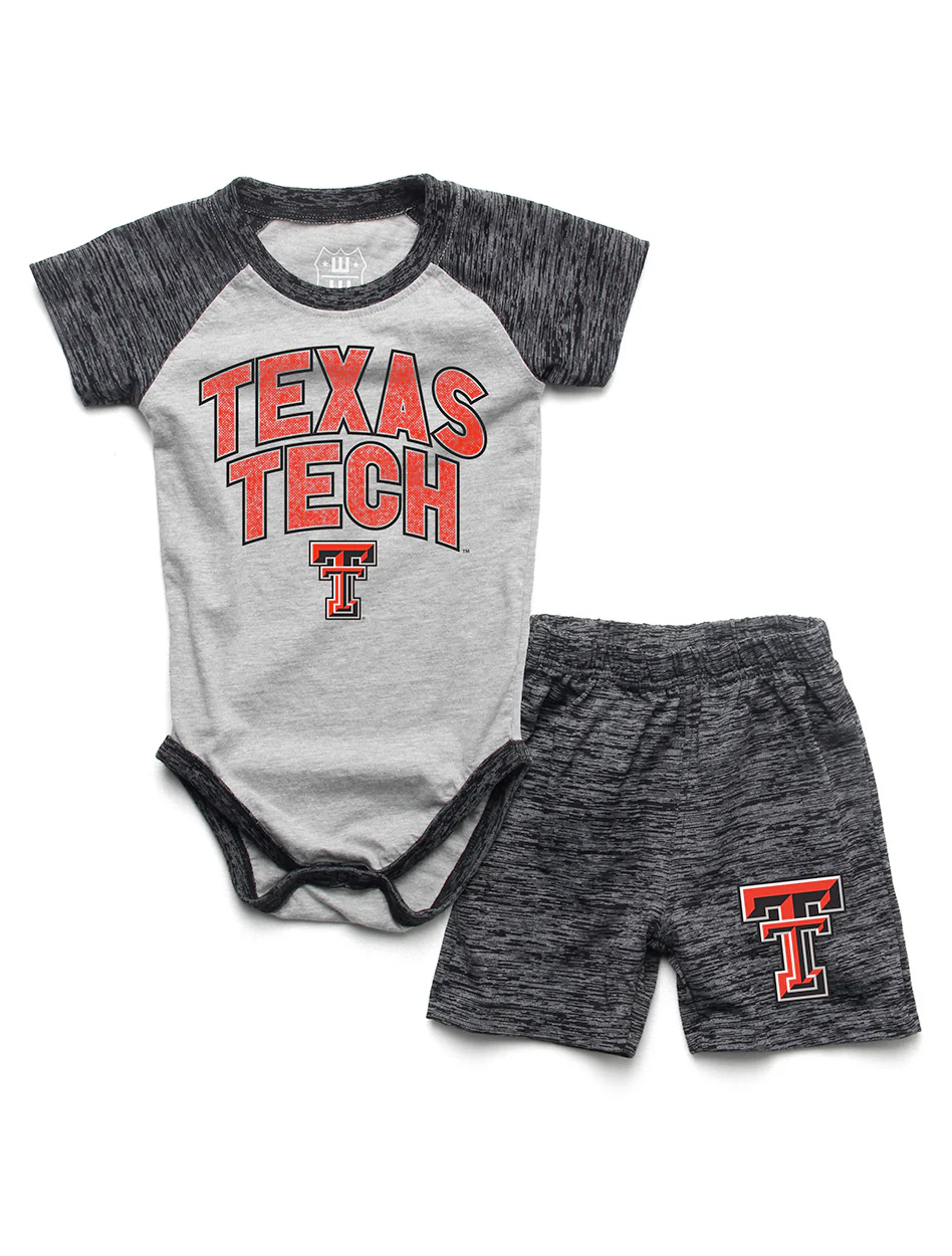 Texas Tech Double T "Atomic Basketball" Hopper Short INFANT Set
