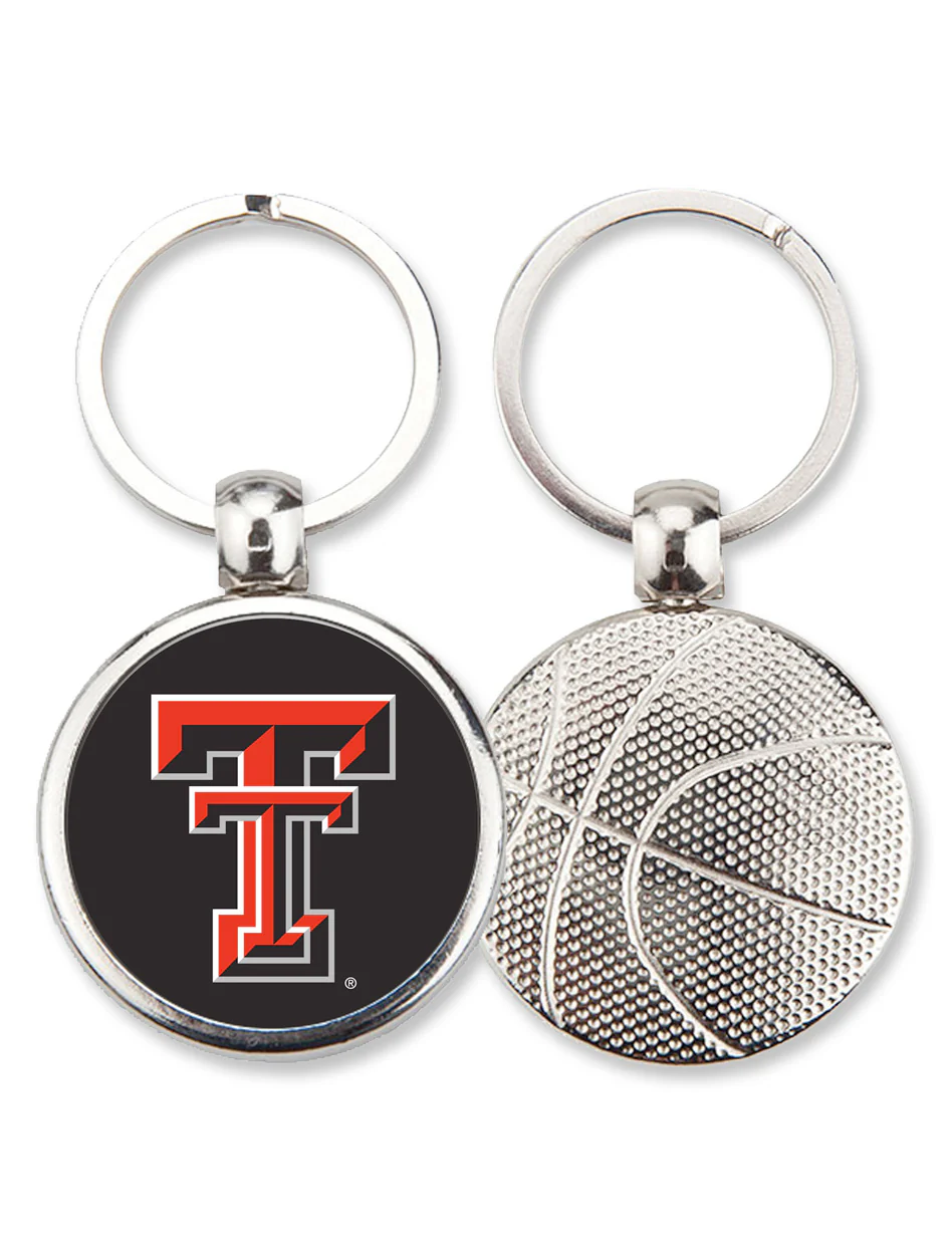 Texas Tech Double T "Basketball" Keychain