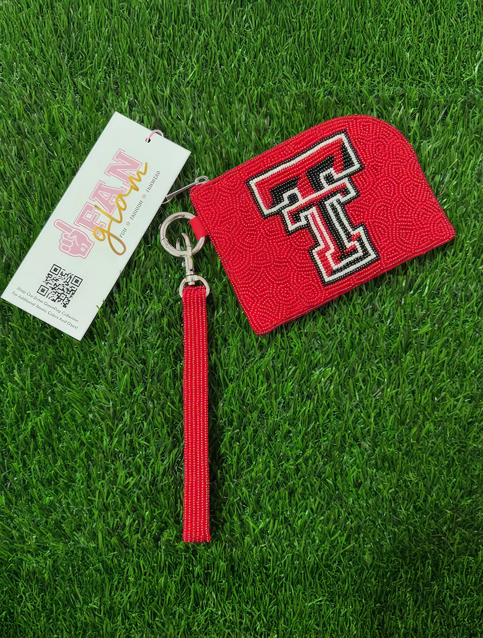 Texas Tech Double T Beaded Bracelet Bag