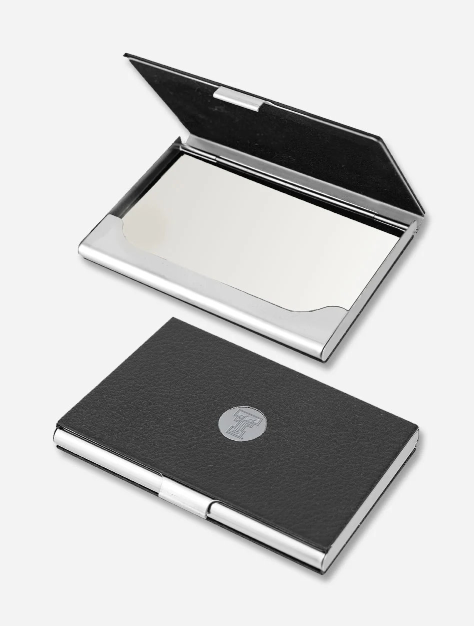 Texas Tech Double T Business Card Holder with Medallion