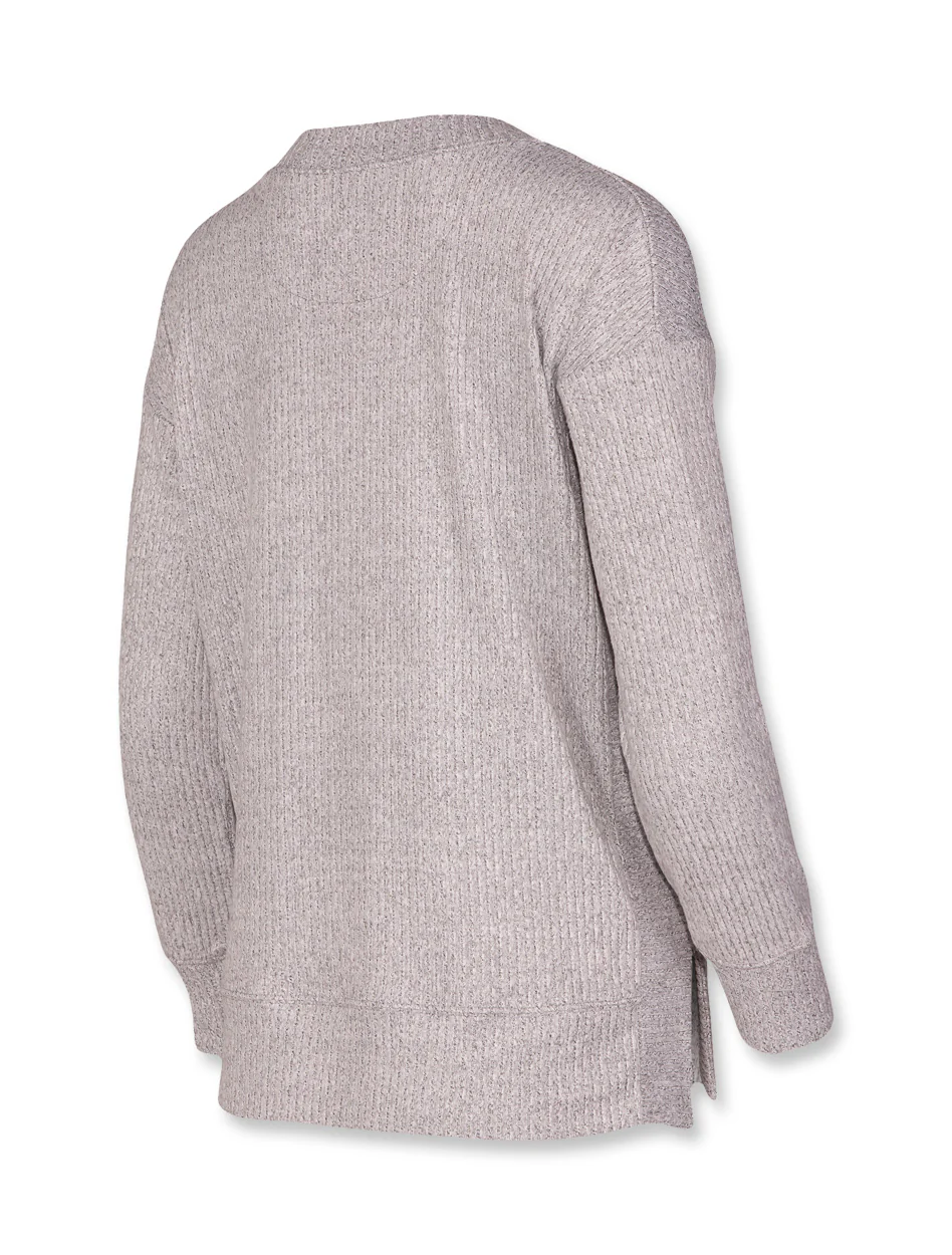 Texas Tech Double T "Juniper" Ladies' Rib Knit Long Sleeve Top - Image 4
