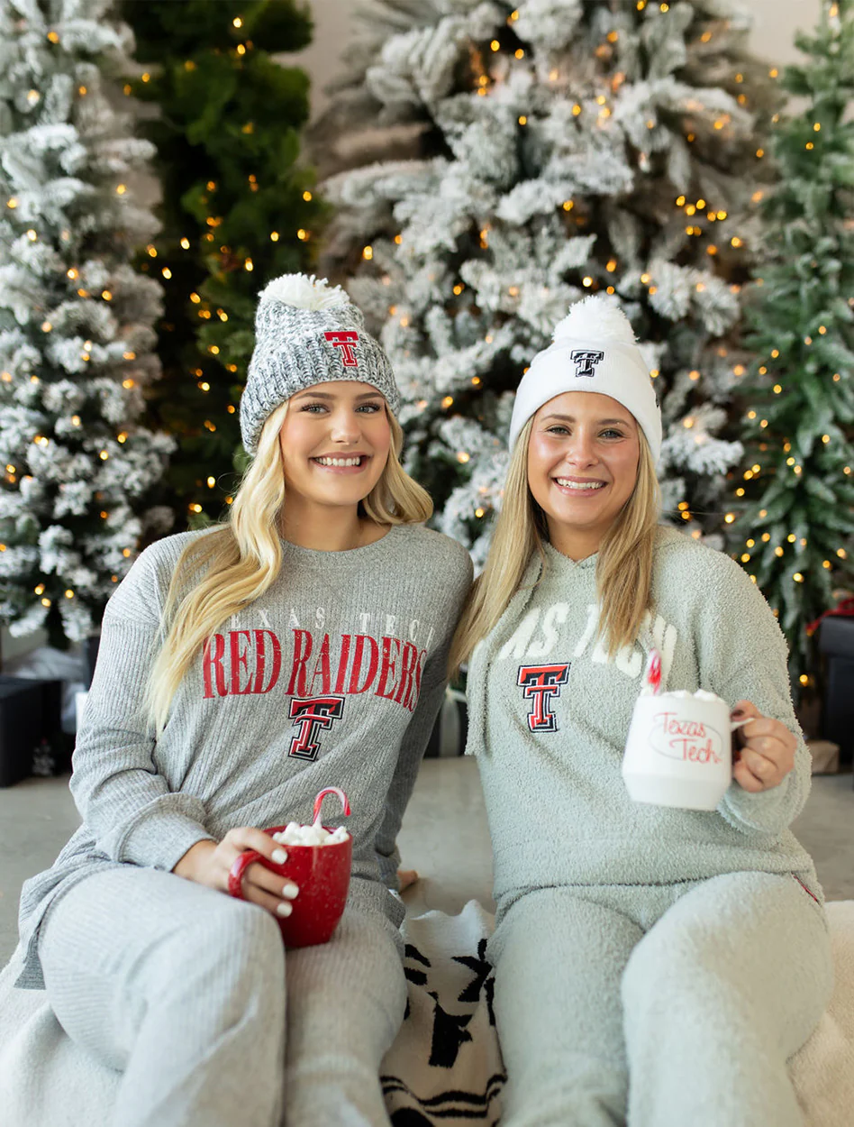 Texas Tech Double T "Juniper" Ladies' Rib Knit Long Sleeve Top - Image 5