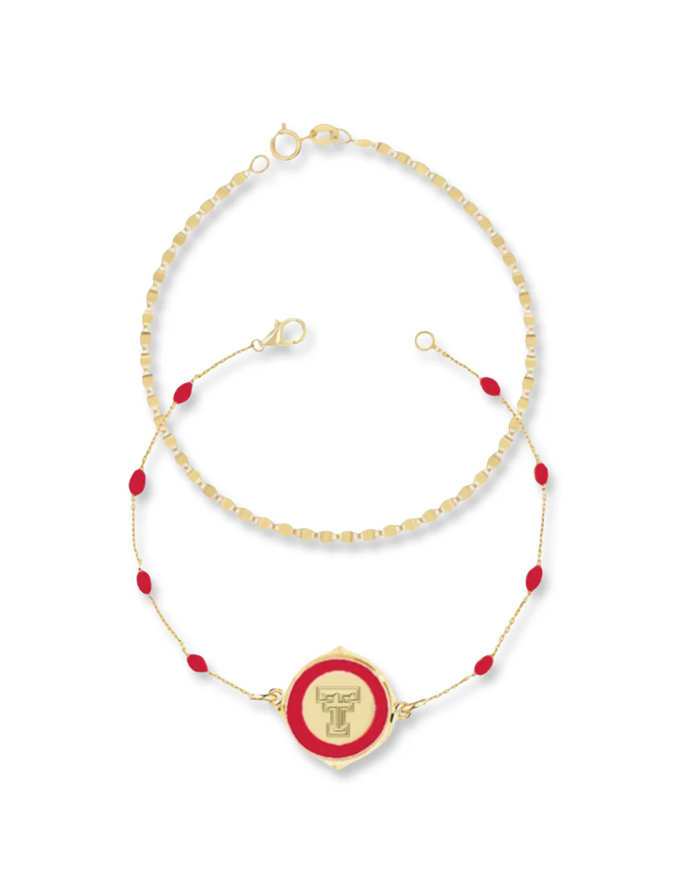 Texas Tech Double T "Lotis" Double Bracelet