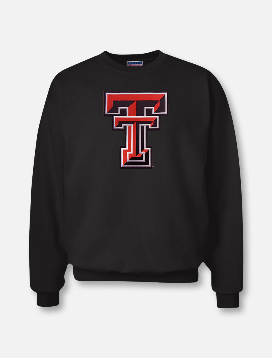 Texas Tech "Double T Midweight" Twill Crew Sweatshirt