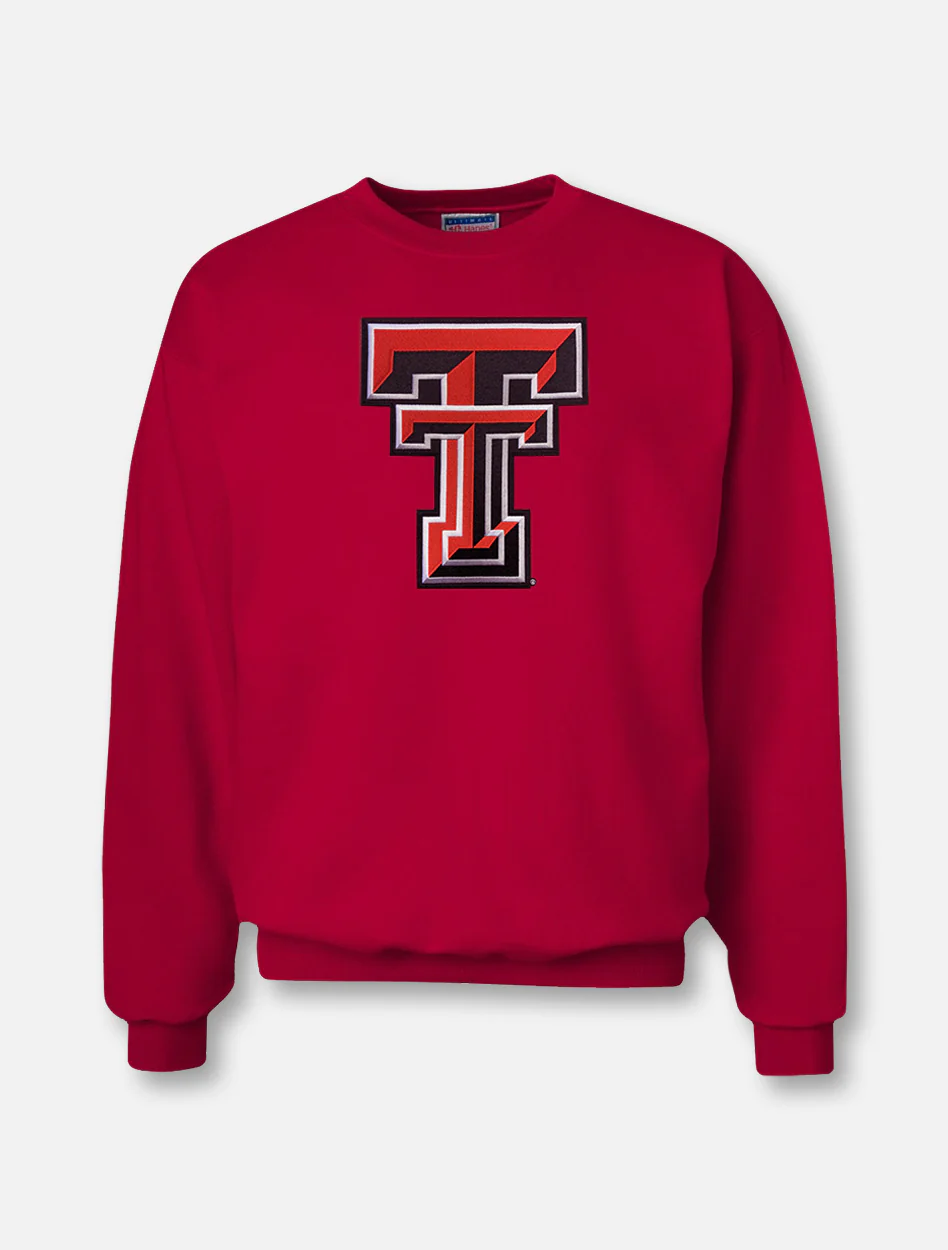 Texas Tech "Double T Midweight" Twill Crew Sweatshirt - Image 5