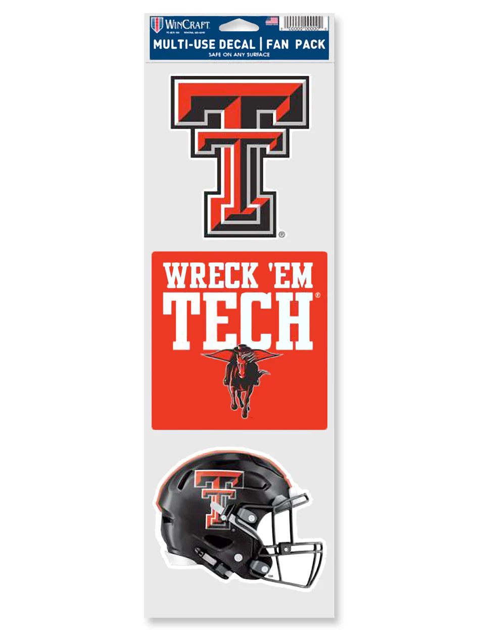 Texas Tech Double T Multi-Use Decal Sheet