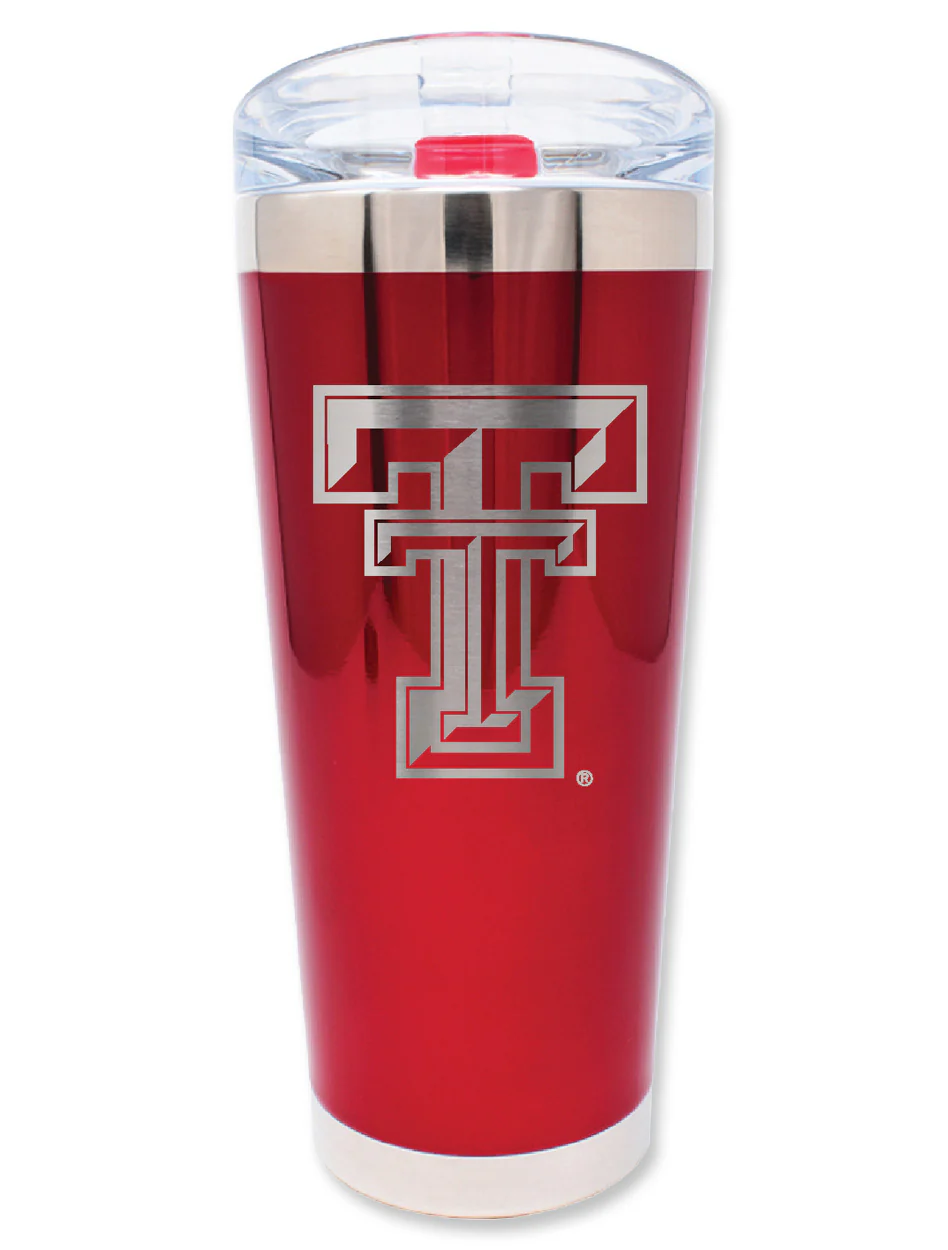 Texas Tech Double T "My Bevi" ElectroPlated 26oz Travel Tumbler