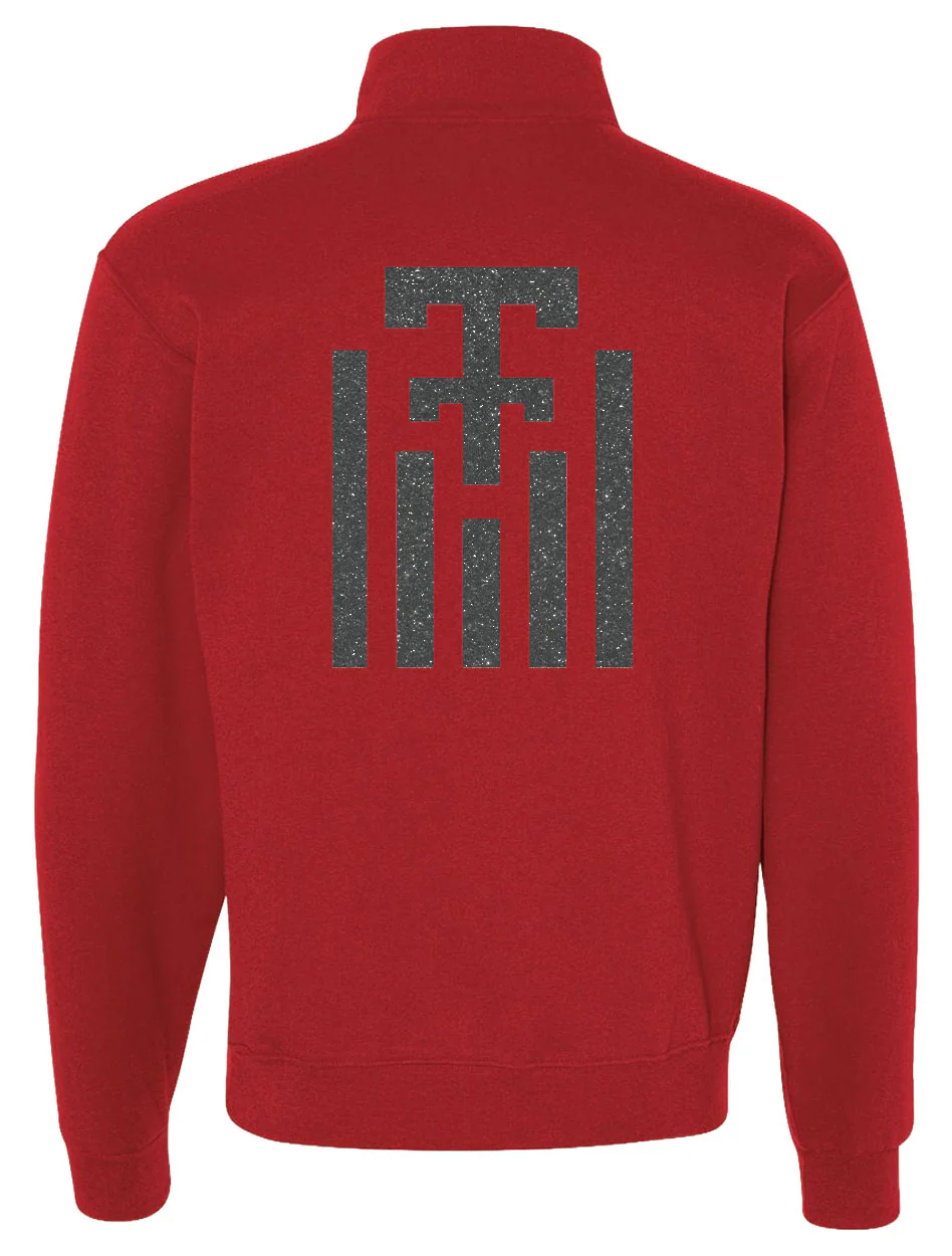 Texas Tech "Glitter 100 Year Lines" 1/4 Zip Pullover - Image 3