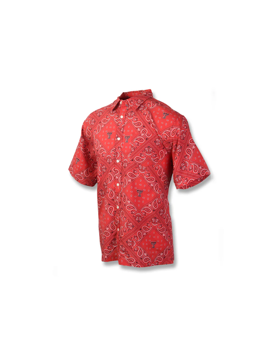 **Texas Tech Double T "Paisley" YOUTH Button Up Dress Shirt