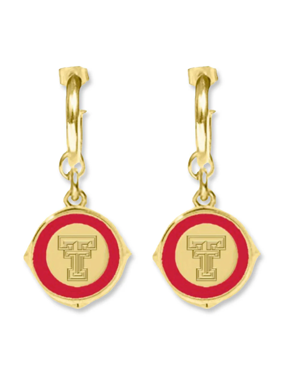 Texas Tech Double T "Primrose" Dangle Earrings