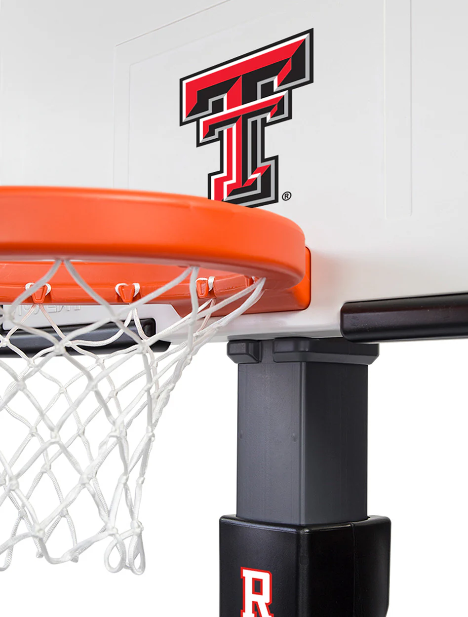 Texas Tech Double T "Pro" Adjustable Height Basketball Hoop Set - DROP SHIP ONLY - Image 3