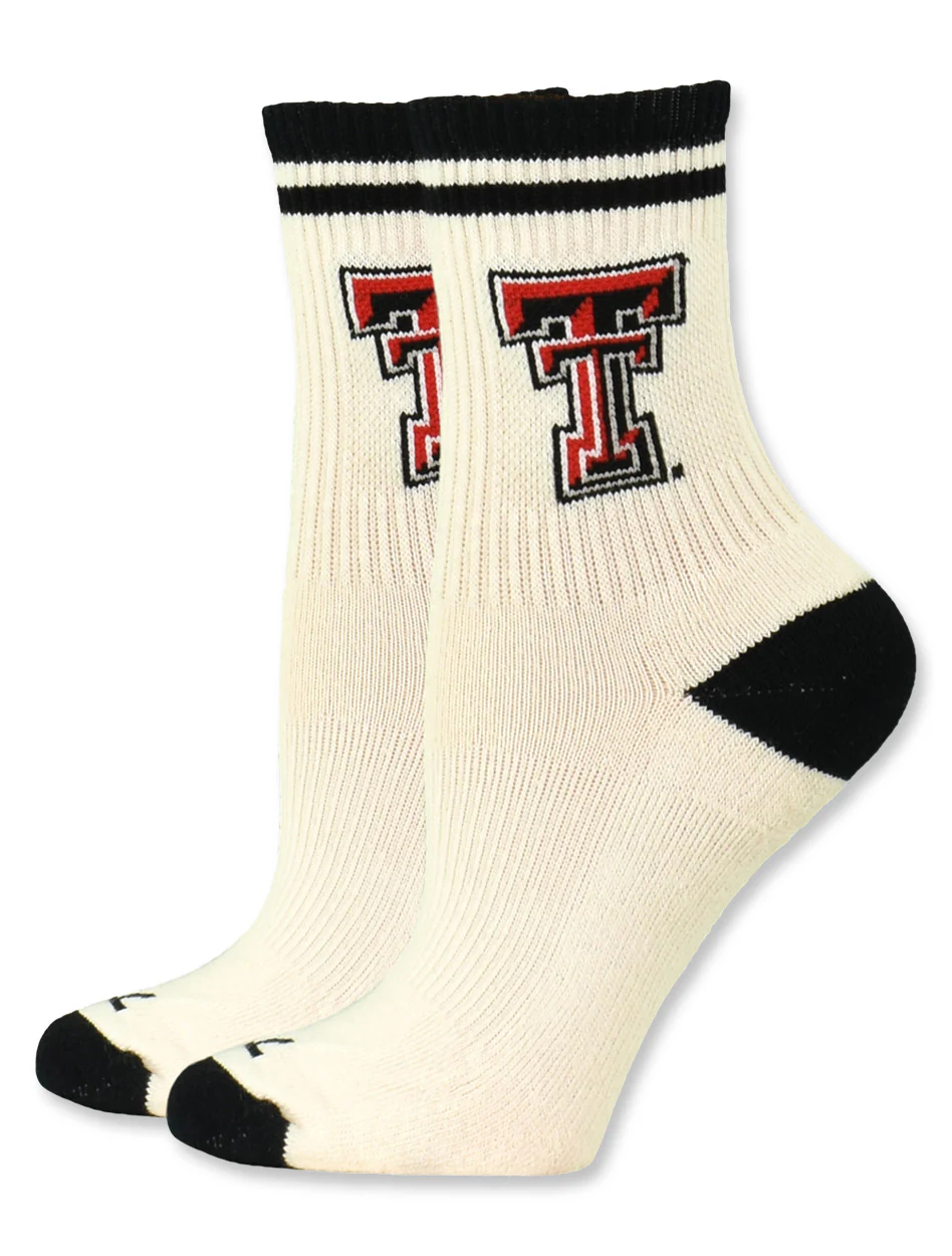 Texas Tech Double T 2 Tone Crew Socks