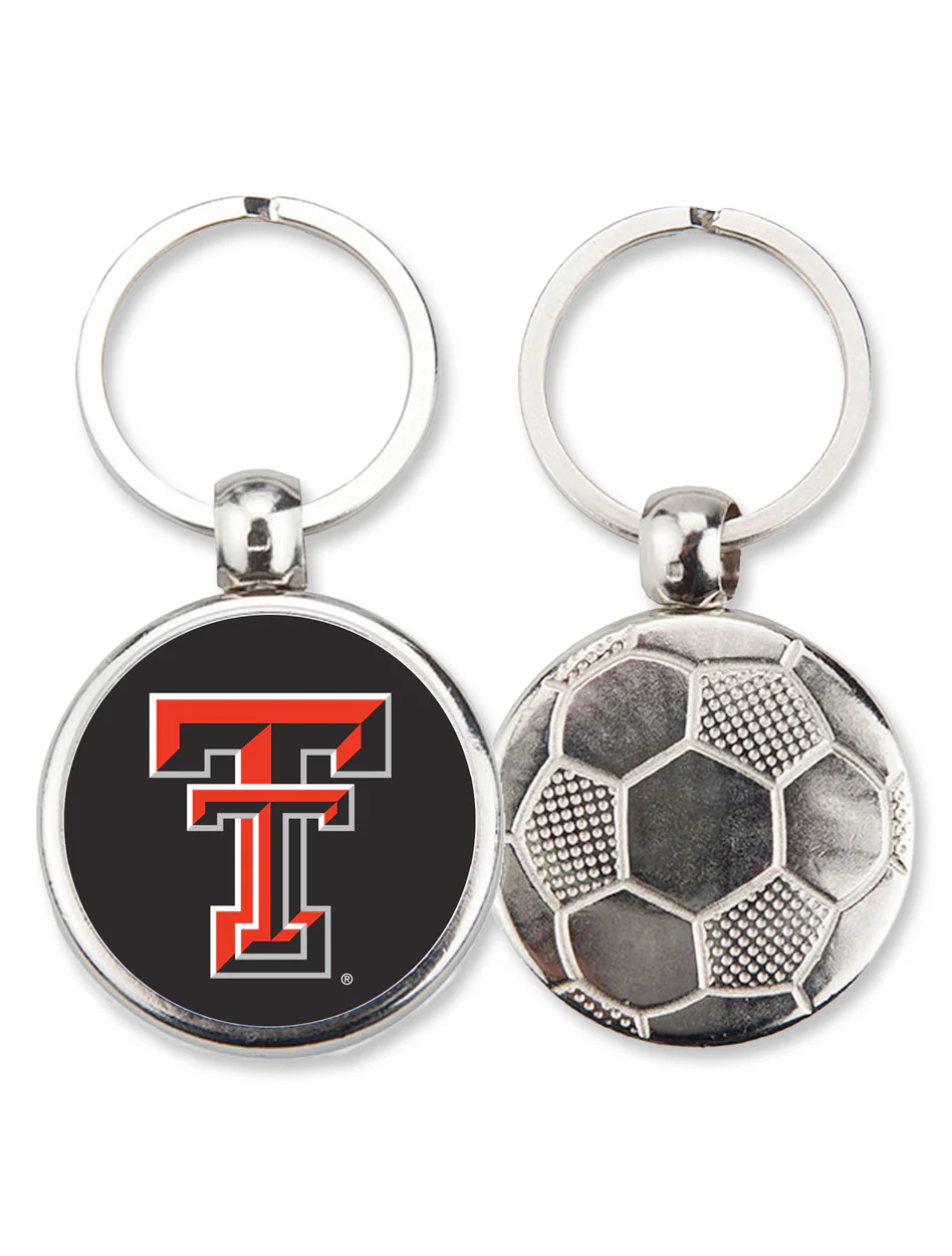 Texas Tech Double T "Soccer" Keychain