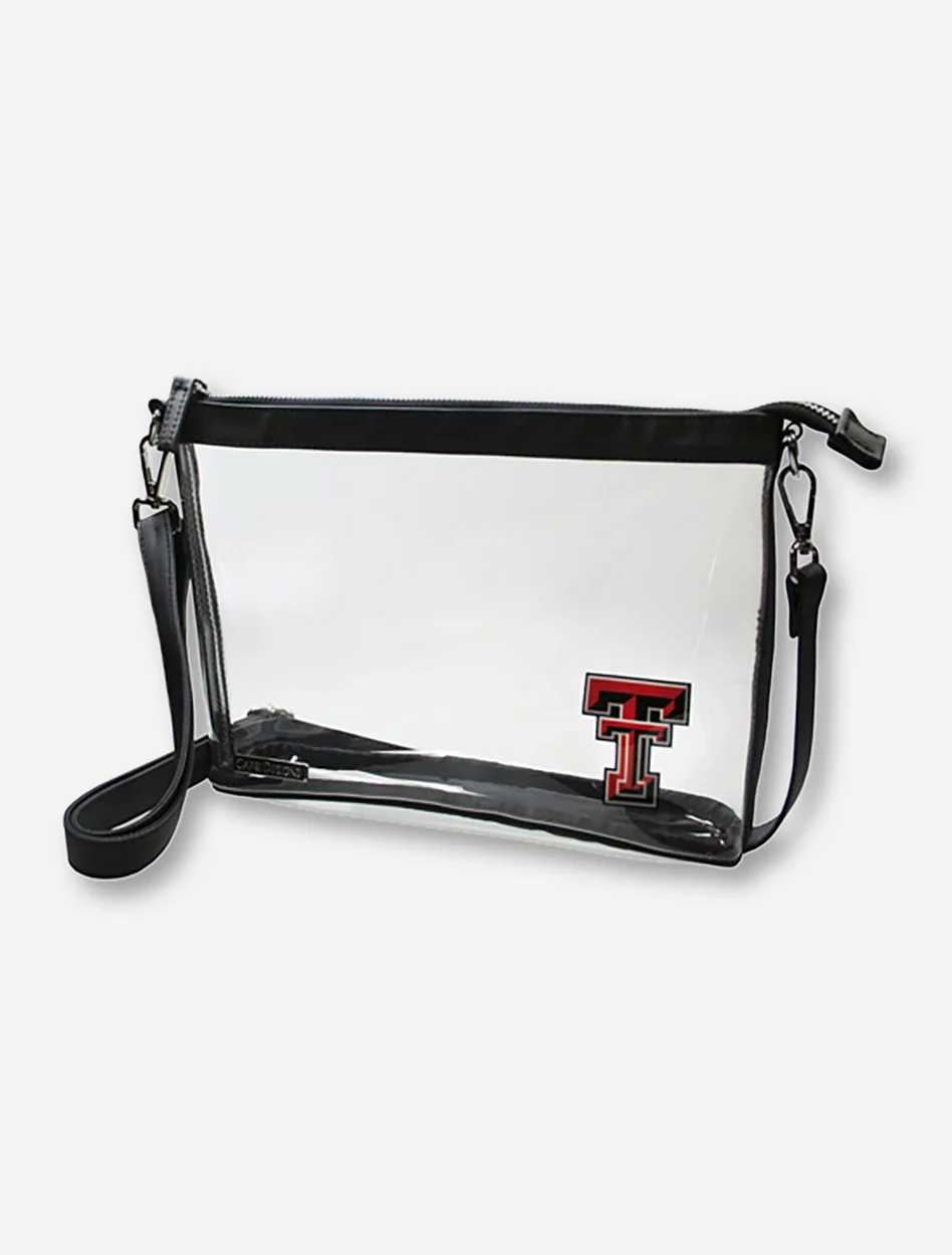 Texas Tech Double T Stadium Approved Large Clear Crossbody Bag