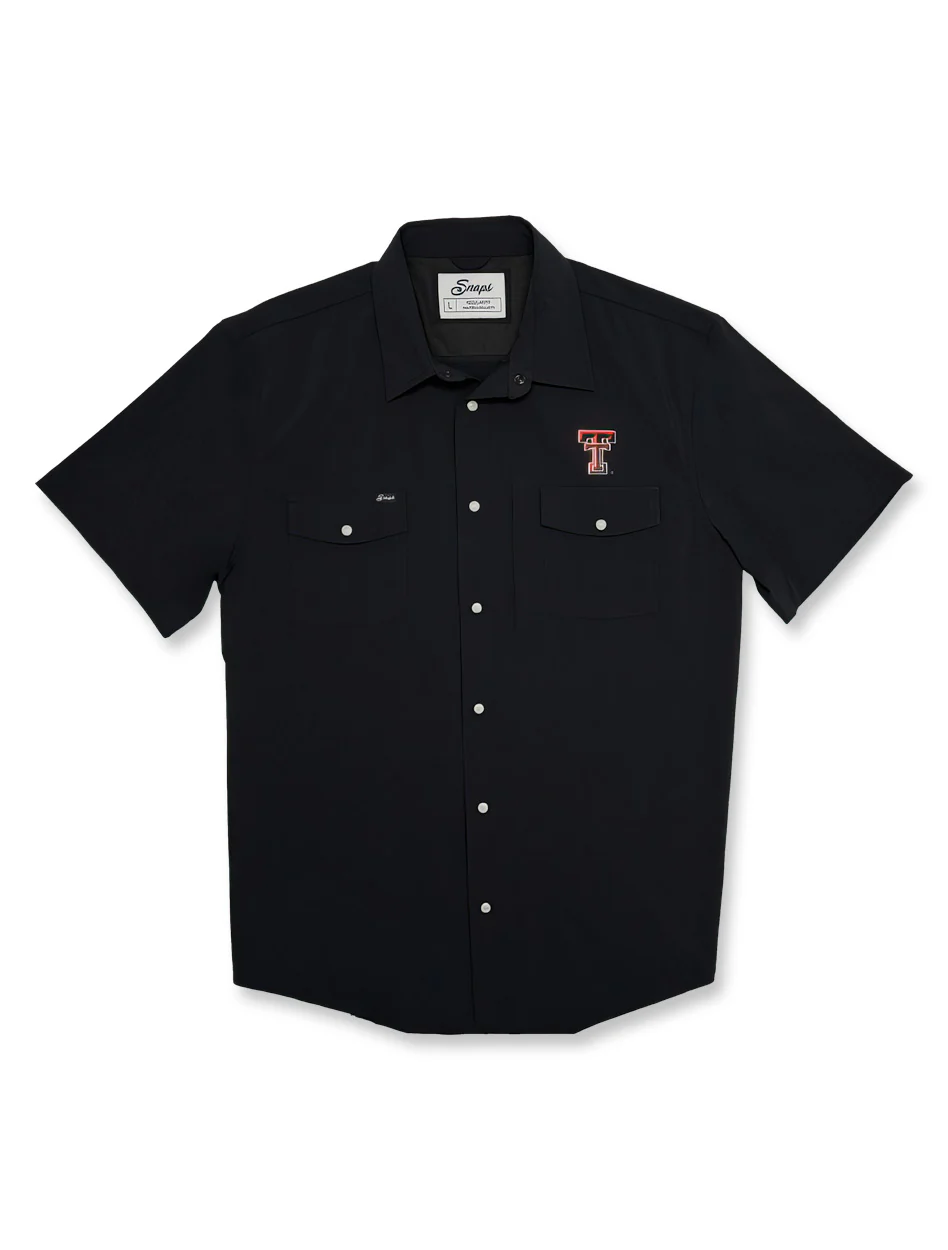 Texas Tech Double T "Tailgater" Pearl Snap Short Sleeve Button Down Shirt