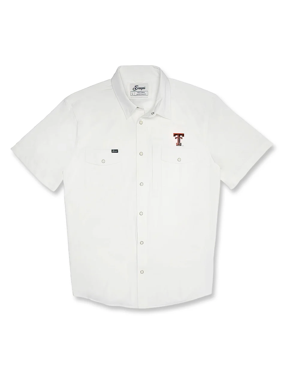 Texas Tech Double T "Tailgater" Pearl Snap Short Sleeve Button Down Shirt - Image 4