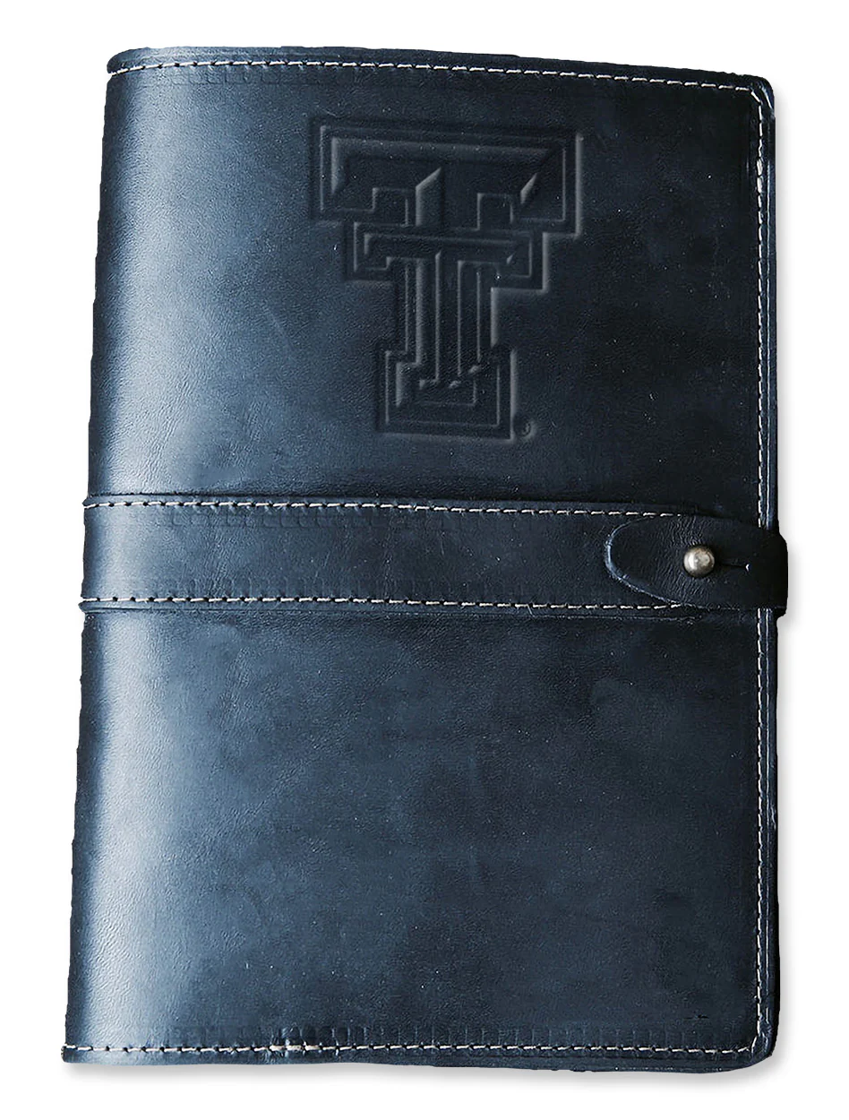 Texas Tech Holtz Double T "The Inventor " Fine Leather A5 Moleskine Journal Diary