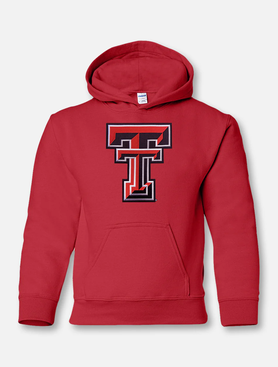 Texas Tech Double T Twill YOUTH Hoodie - Image 3