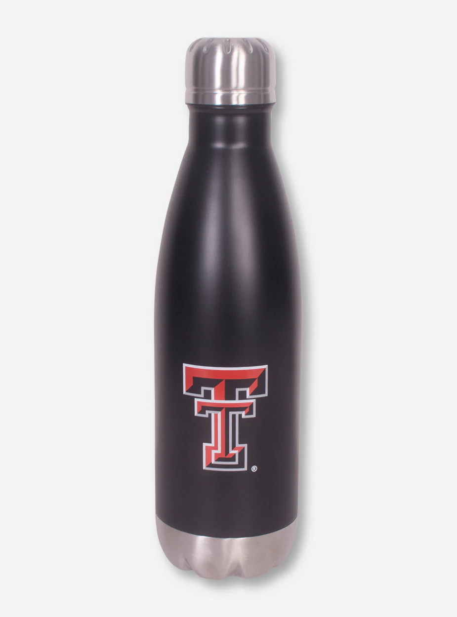 Texas Tech Double T Twist On Stainless Steel Water Bottle