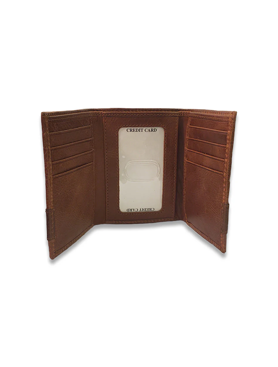 Texas Tech Double T "Westbridge" Two Tone Tri-fold Wallet - Image 3
