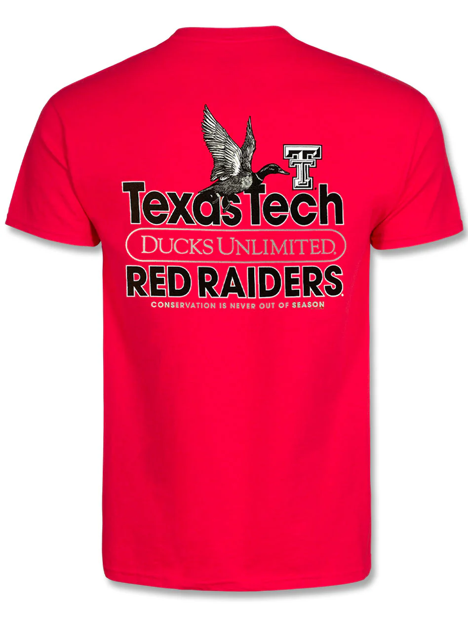 Texas Tech Ducks Unlimited "Single Duck" Short Sleeve Comfort T-Shirt