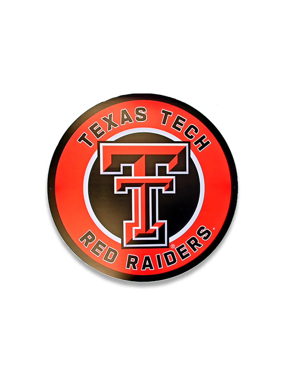 Texas Tech "Edgelight Round" LED Wall Sign