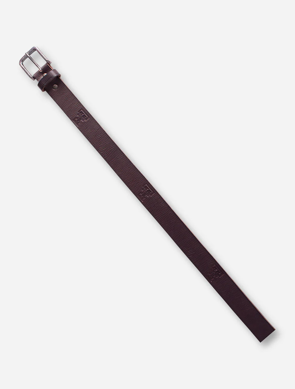Texas Tech Embossed Double T Leather Belt - Image 2