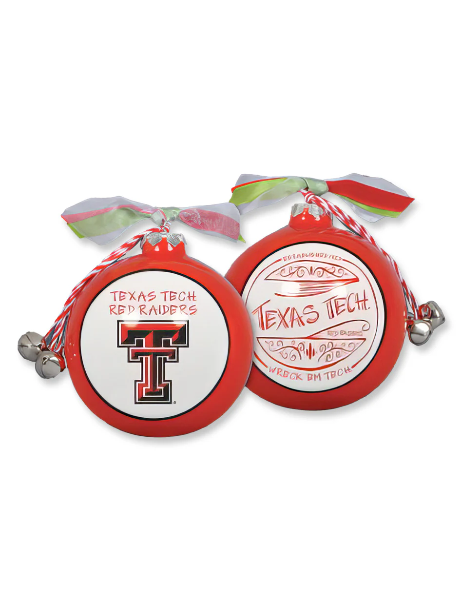 Texas Tech "Est. 1923" Ceramic Christmas Ornament