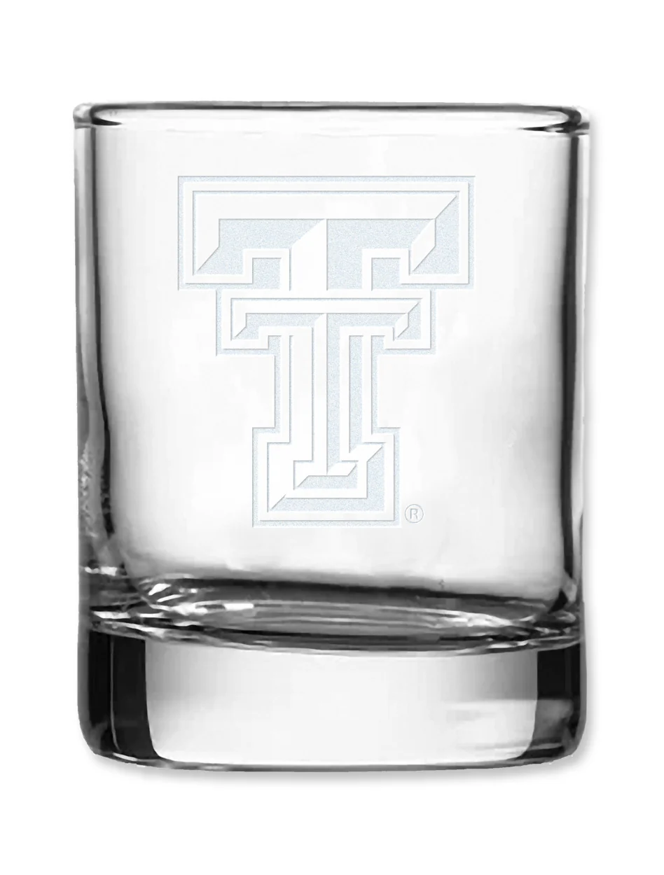 Texas Tech Etched Double T Votive