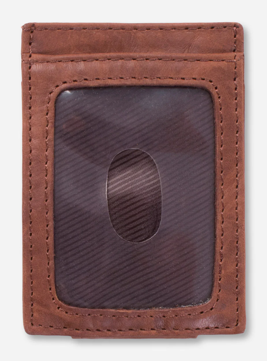 Texas Tech "Flip" Front Pocket Leather Wallet - Image 2