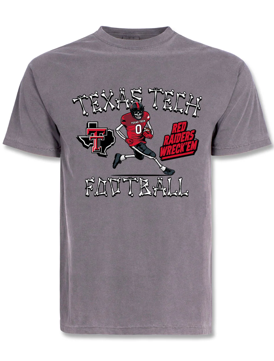 Texas Tech "Football Bones" Short Sleeve T-shirt
