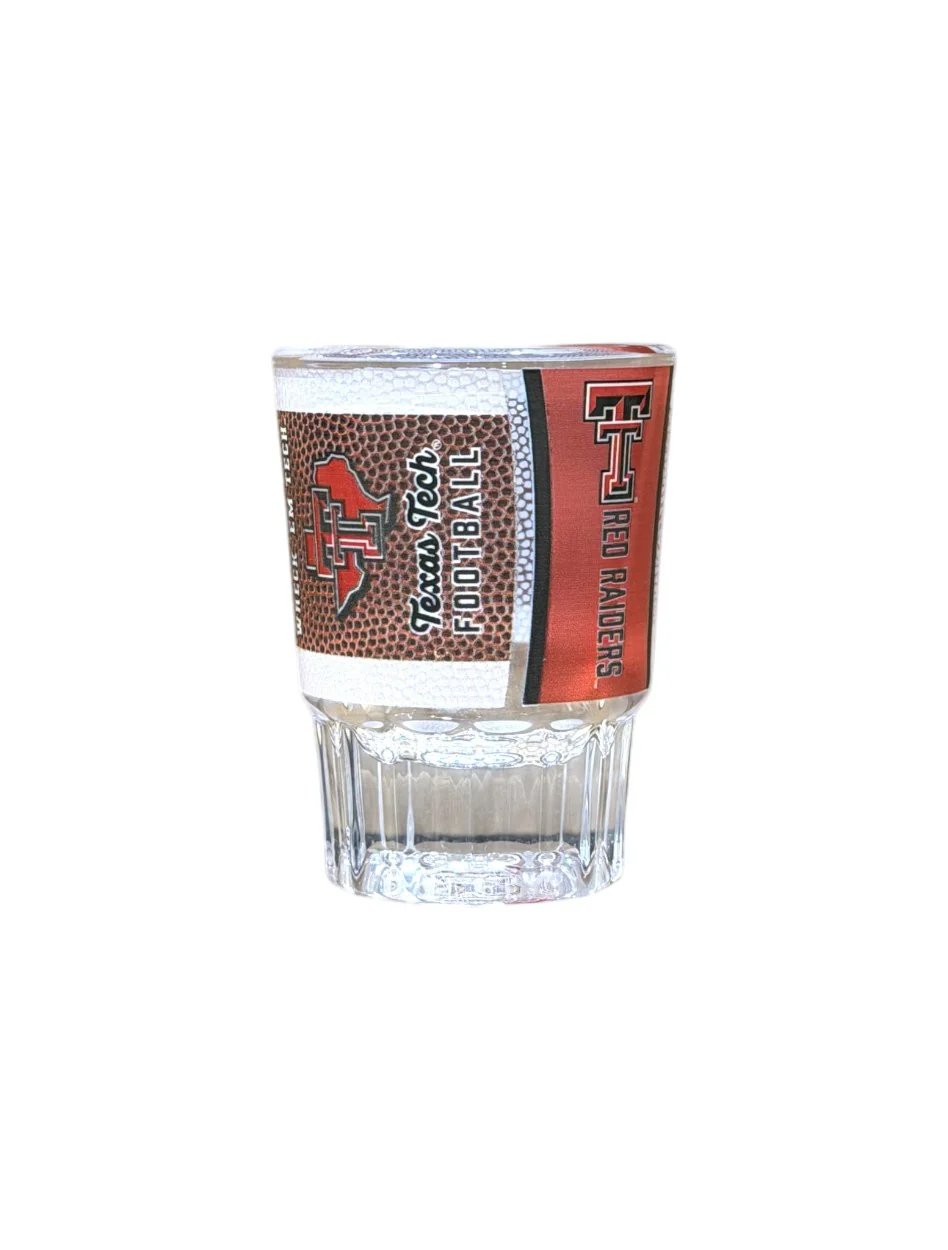 Texas Tech "Football" Gameball 2oz Prism Shot Glass