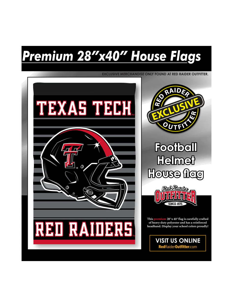 Texas Tech Football Helmet 28'x40' Premium House Flag