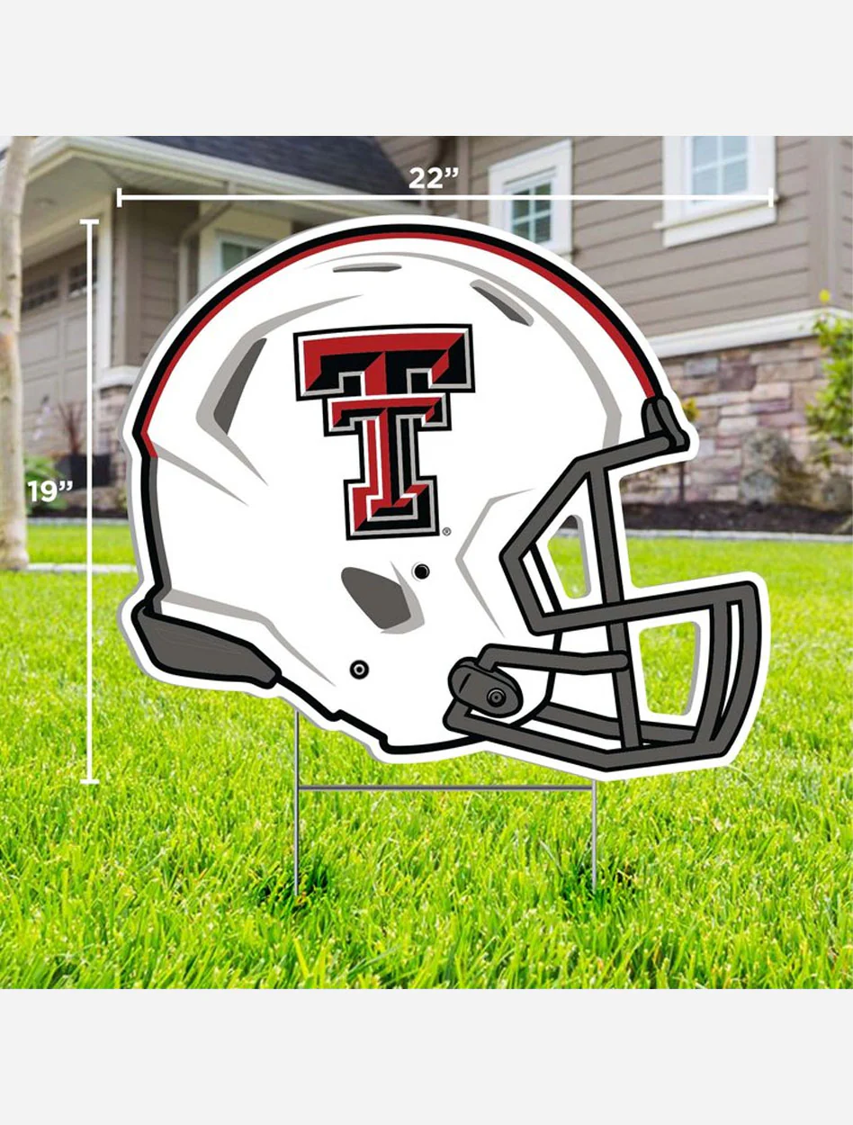 Texas Tech Football Helmet Lawn Sign - Image 2