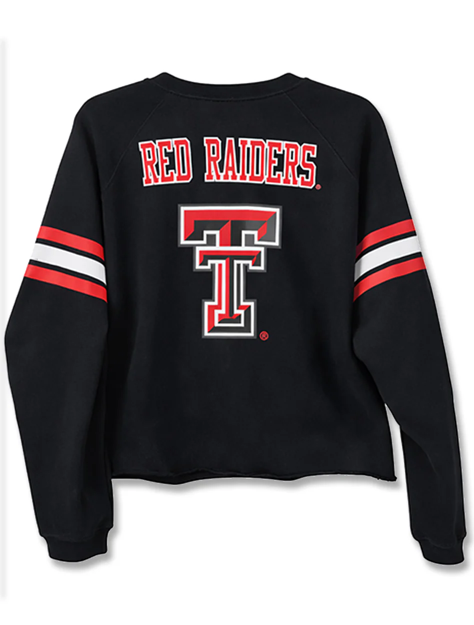 Texas Tech "Football Jersey" Raglan French Terry Sweatshirt - Image 2