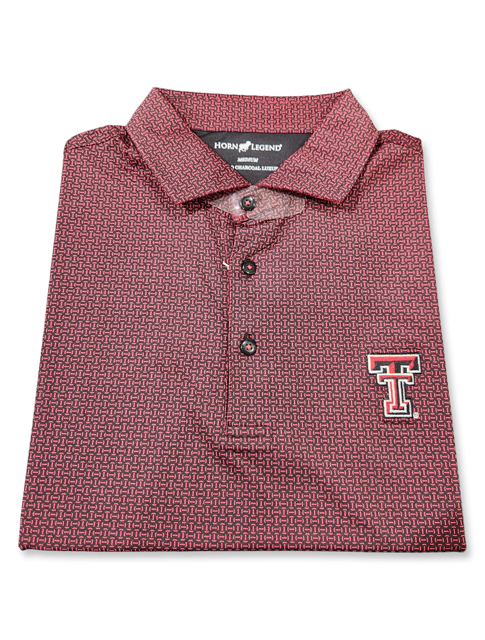 Texas Tech "Football Laces" Men's Polo