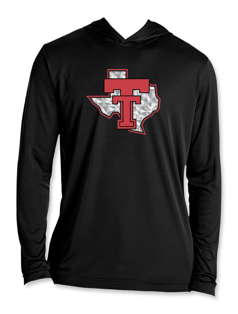 Texas Tech "Galvanized Pride" Athletic Material Hooded Long Sleeve