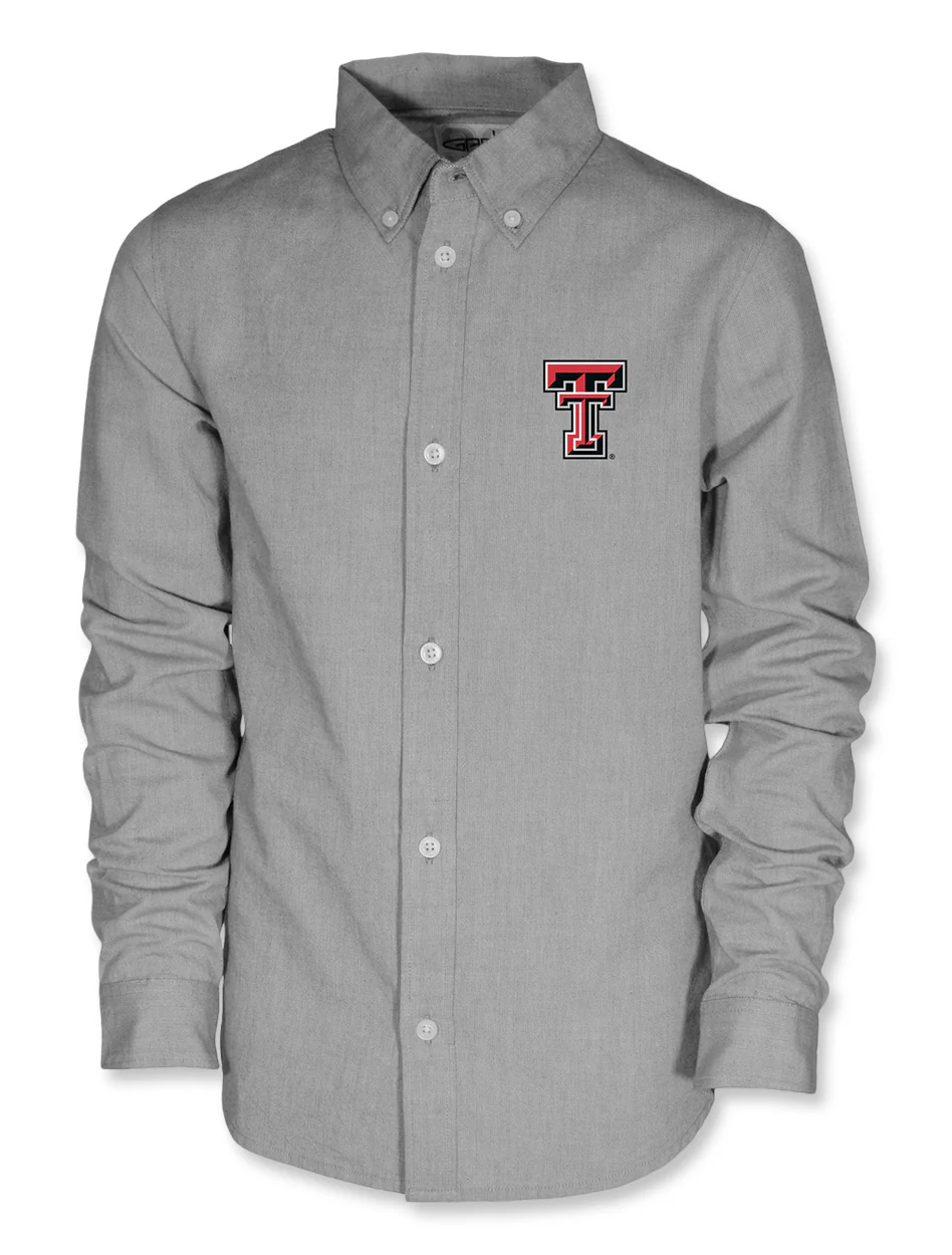 Texas Tech Garb "Stetson" YOUTH Chambray Button Down Shirt - Image 2
