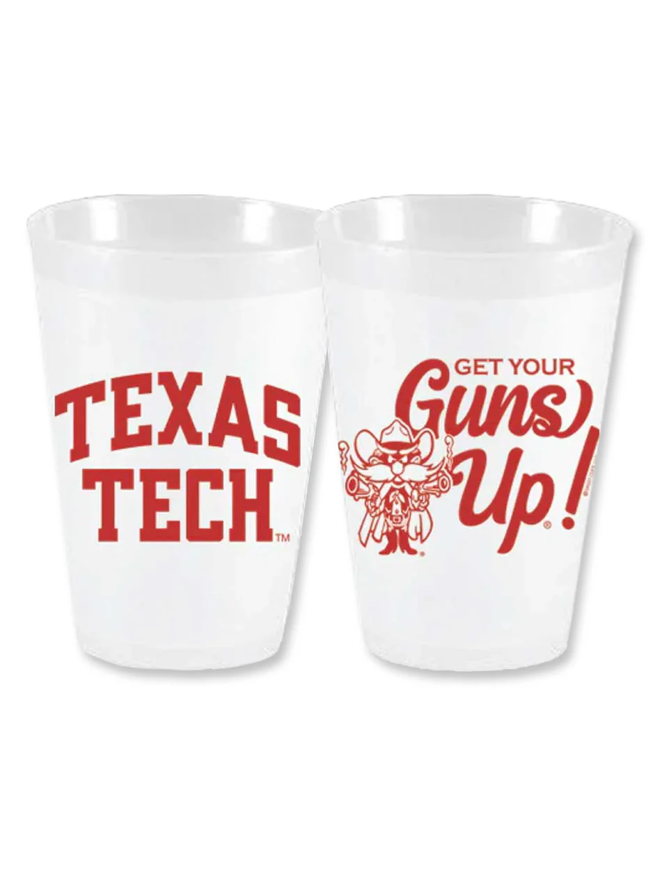 Texas Tech "Get Your Guns Up" Set of 10 Plastic 16 oz cups