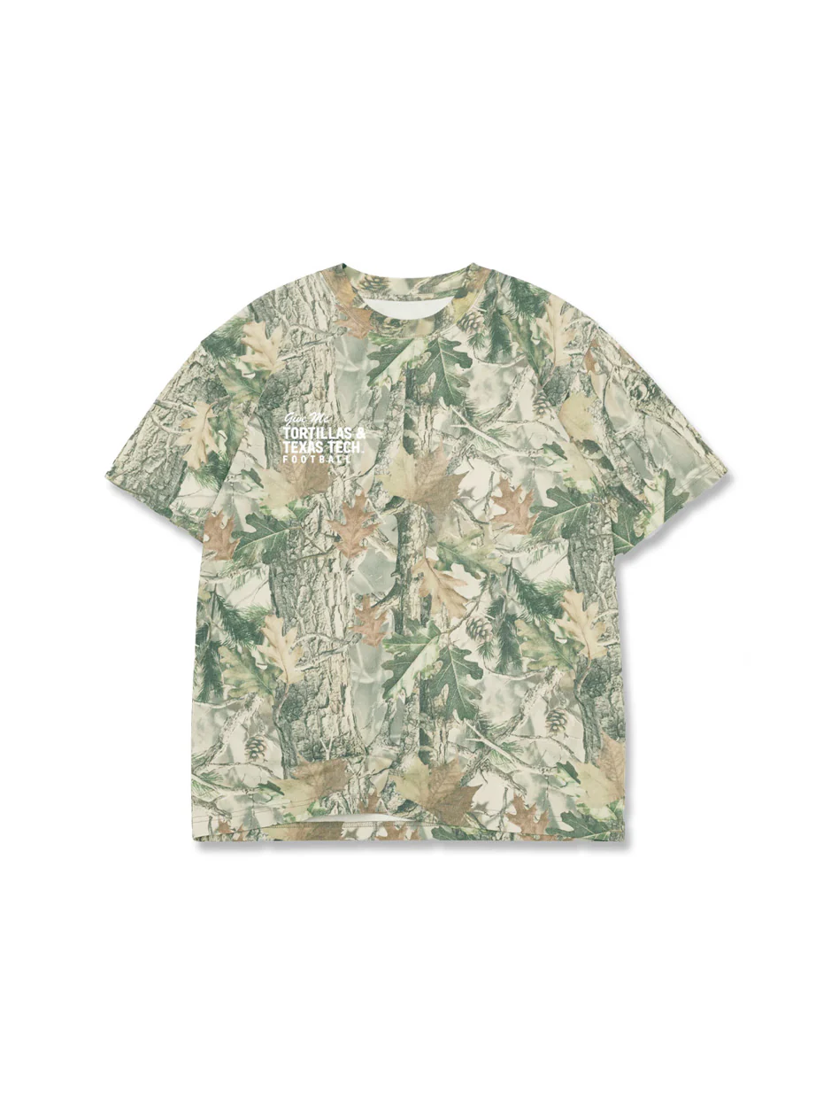Texas Tech "Give Me Tortillas" YOUTH Camo Short Sleeve T-Shirt - Image 2