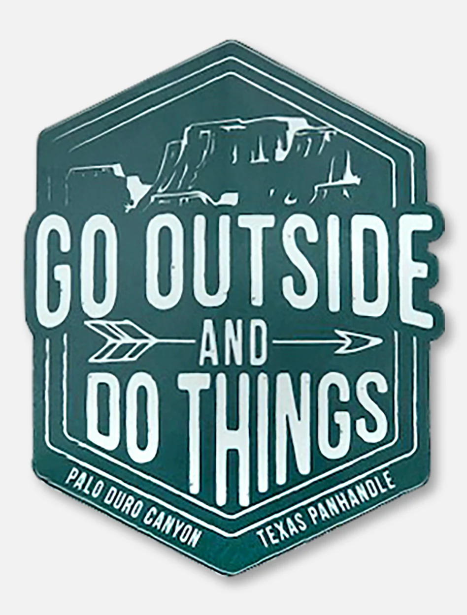 Texas Tech "Go Outside and Do Things" Palo Duro Decal