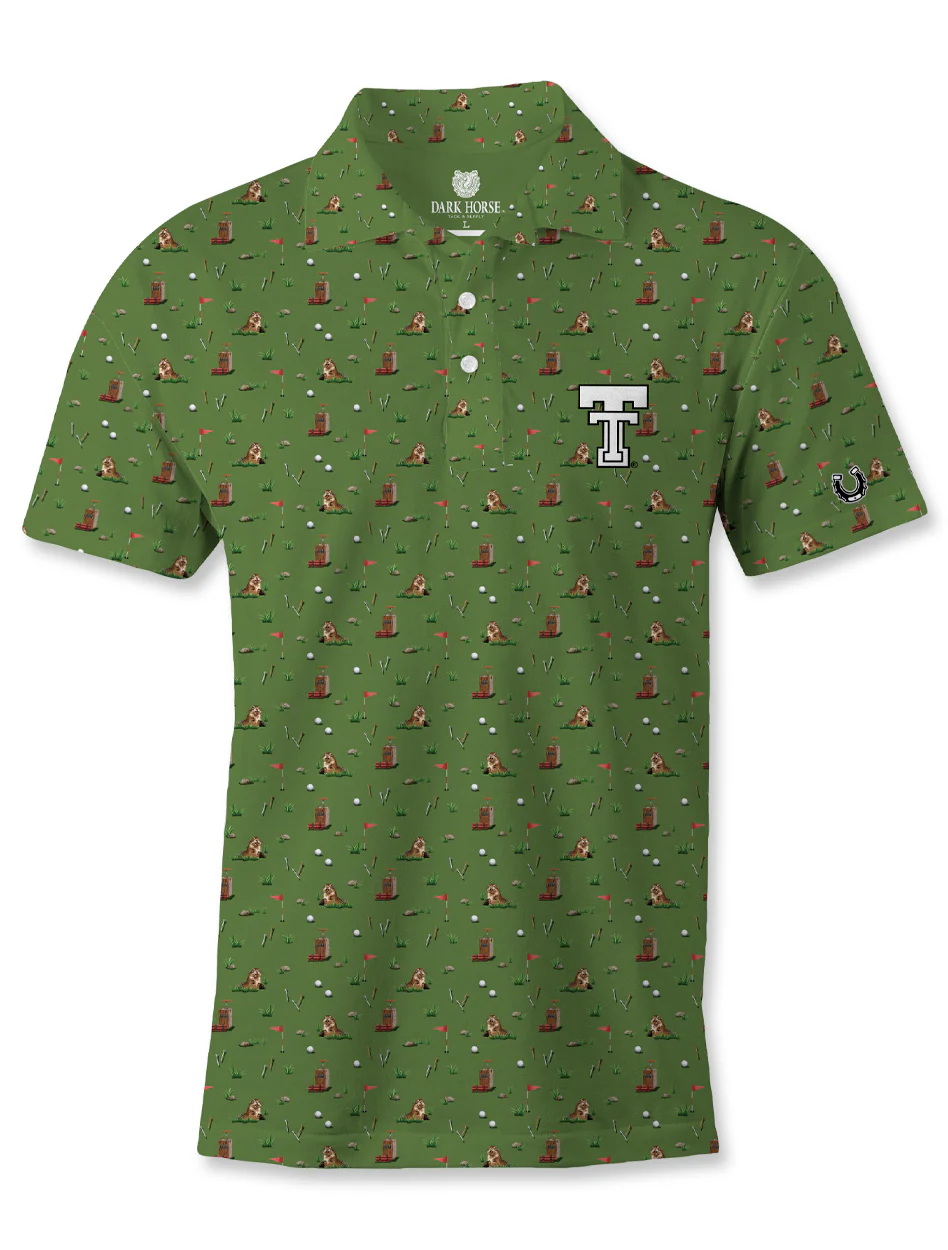 Texas Tech Golf Dark Horse "Gopher" Premium Polo