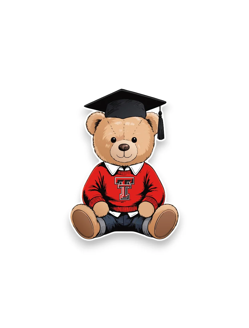 Texas Tech "Grad" Bear Magnet