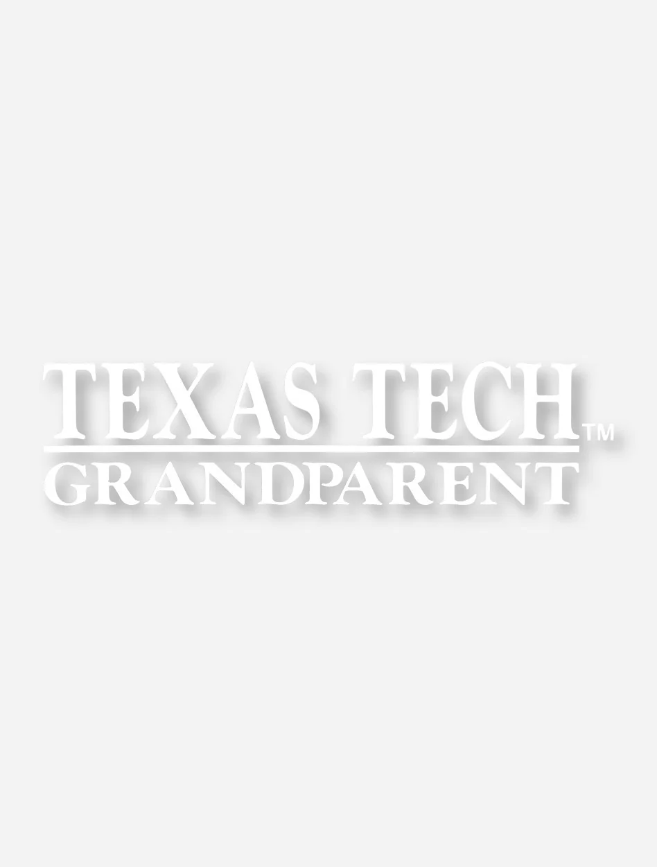 Texas Tech Grandparent White Decal