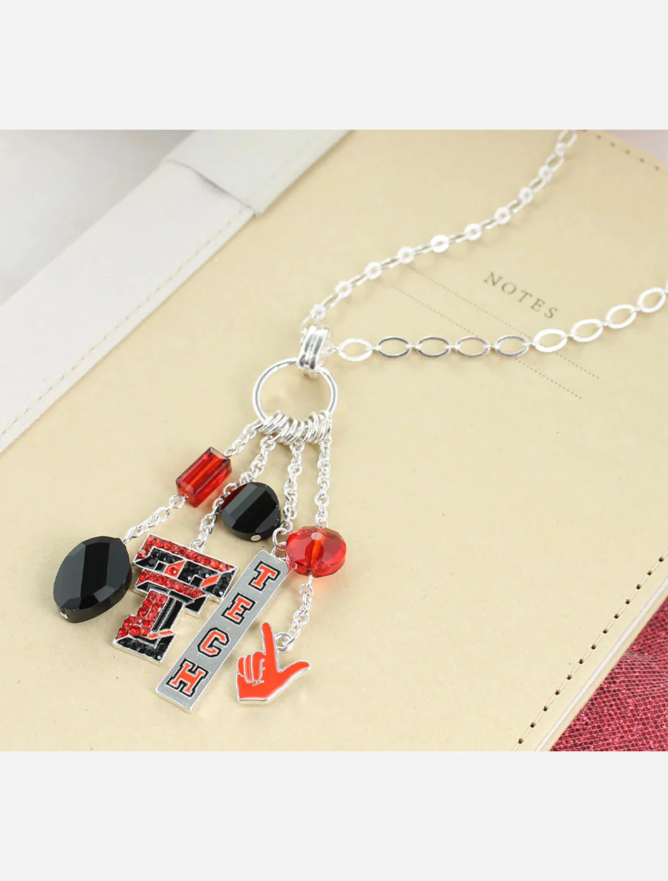 Texas Tech Guns Up "Logo Cluster" Necklace