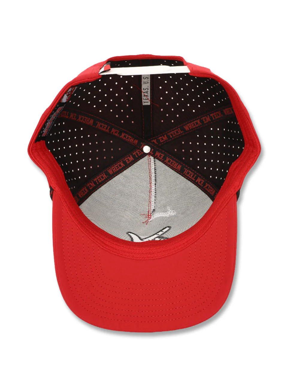 Dark Horse Texas Tech "Guns Up" Red Corded Sport Snapback Cap - Image 4
